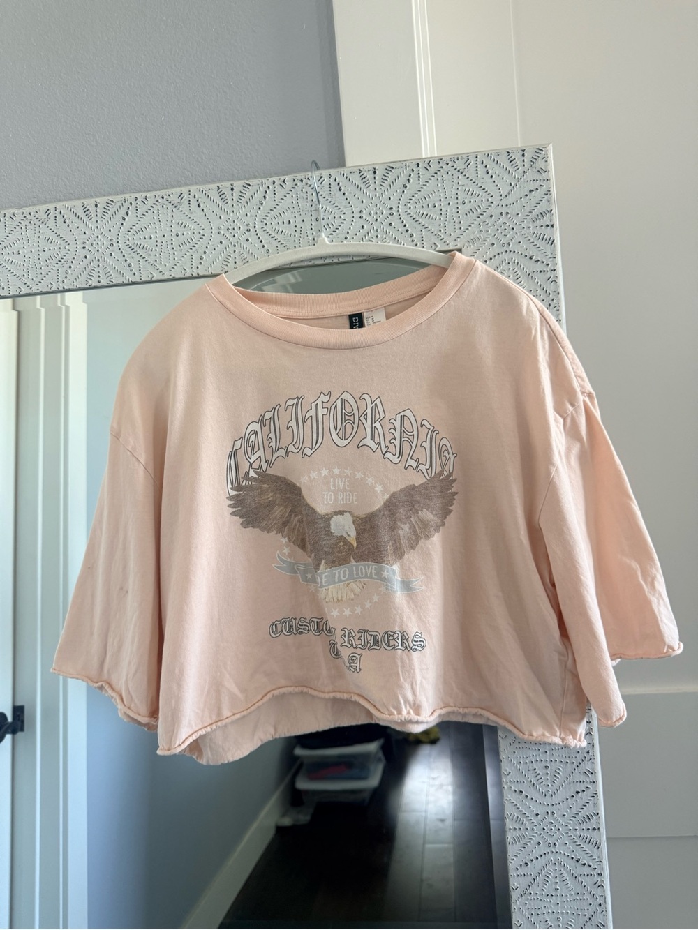 H&M Pale Peach Crewneck Tee